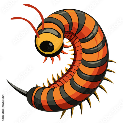 vector illustration of a cartoon bee