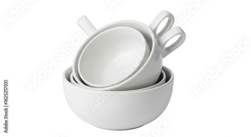 Isolated Stacking Bowls