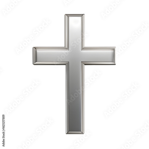 Silver Cross Gothic Halloween PNG