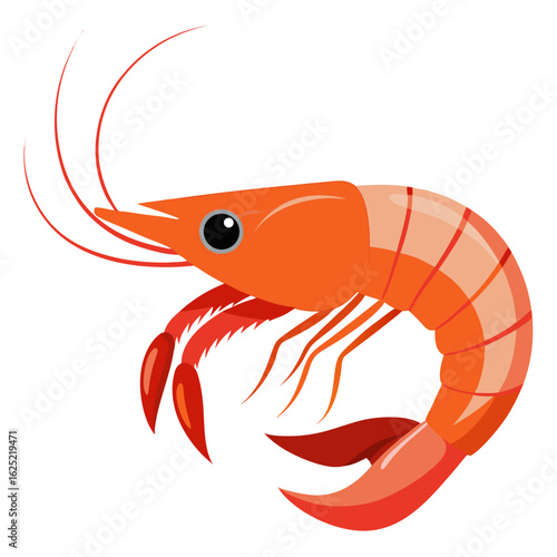 vector illustration of a cartoon crab