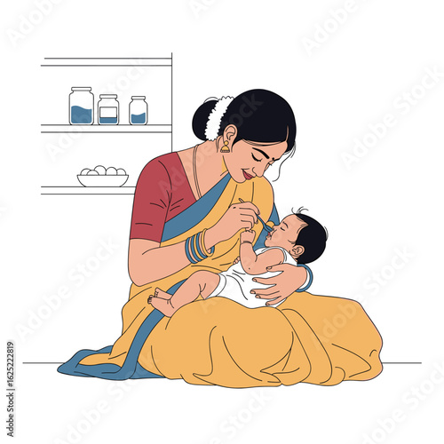 Nourishing our little one tender moments of motherhood feeding the baby