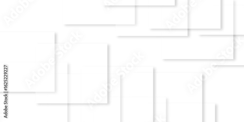 white background with faint geometric lines featuring intersecting patterns. white and grey glossy squares, abstract tech banner design. Graphic design element stripes concept for web, flyer.