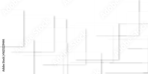white background with faint geometric lines featuring intersecting patterns. white and grey glossy squares, abstract tech banner design. Graphic design element stripes concept for web, flyer.