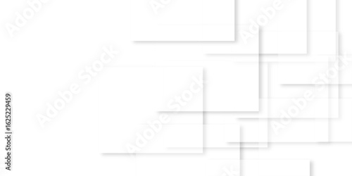 white background with faint geometric lines featuring intersecting patterns. white and grey glossy squares, abstract tech banner design. Graphic design element stripes concept for web, flyer.