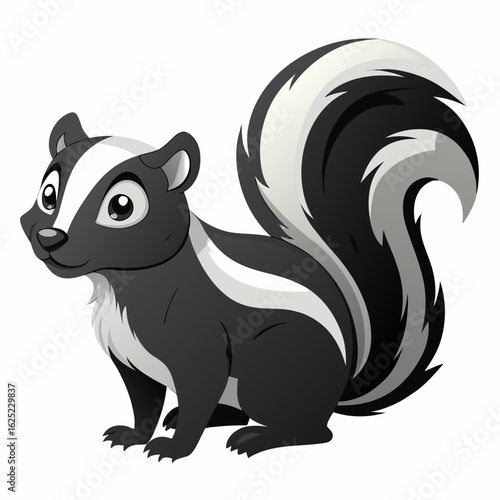 vector illustration of a cartoon squirrel