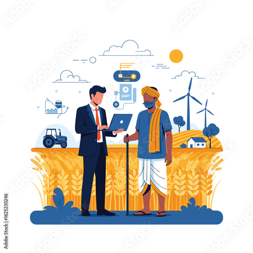 Digital agriculture solutions empowering farmers with modern technology for enhanced crop yields