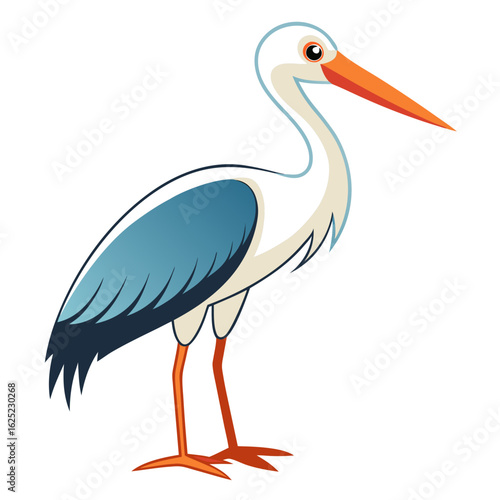 stork with baby