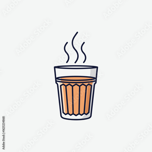 A warm cup of chai featuring a refreshing indian beverage being served