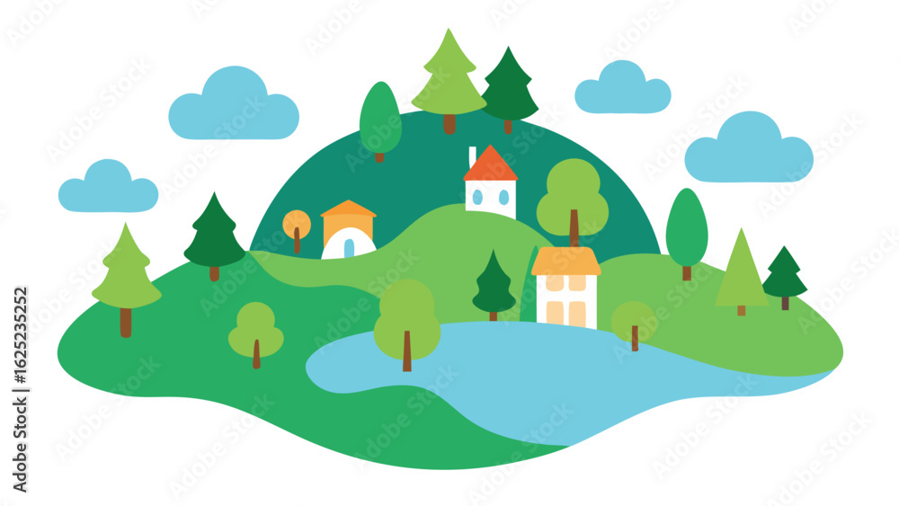 Obraz premium vector illustration of a castle