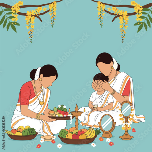 A cherished kerala festival celebration with family traditions and auspicious offerings