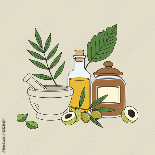 Herbal remedies and natural extracts for holistic wellness and health