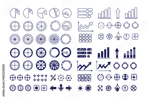 Visual Data Elements: A curated collection of clean, minimalist, graphical data elements and design components, perfect for visualizing data