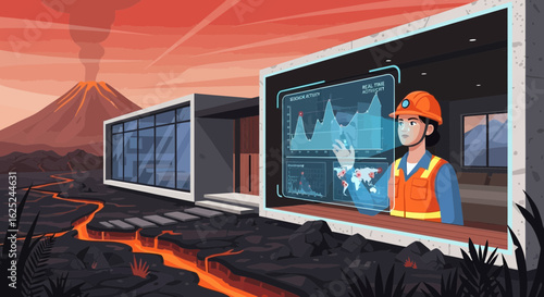 Volcano Monitoring Using Advanced Technology Near Residential Area