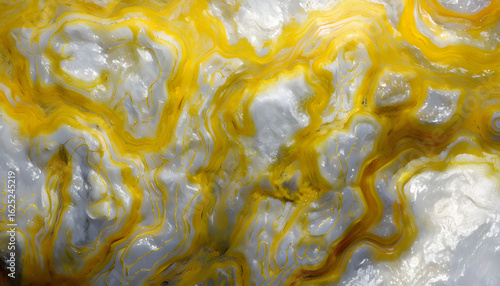 abstract background of yellow bubbles