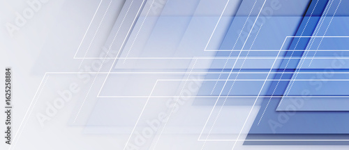 Abstract white and blue background poster with dynamic
