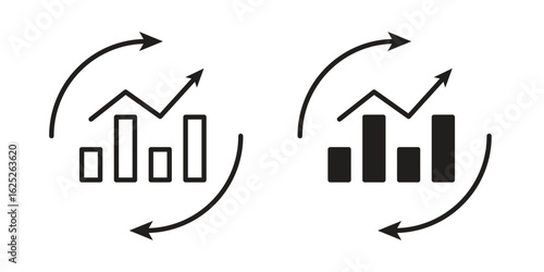 Improvement icon vector design element logo template