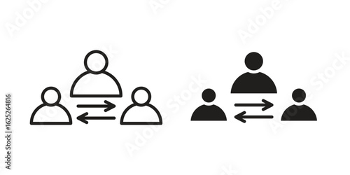 Third party icon vector design element logo template
