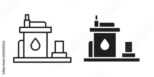 Sump pump icon vector design element logo template