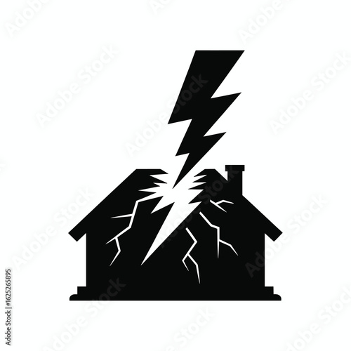 Power Outage black silhouette, 