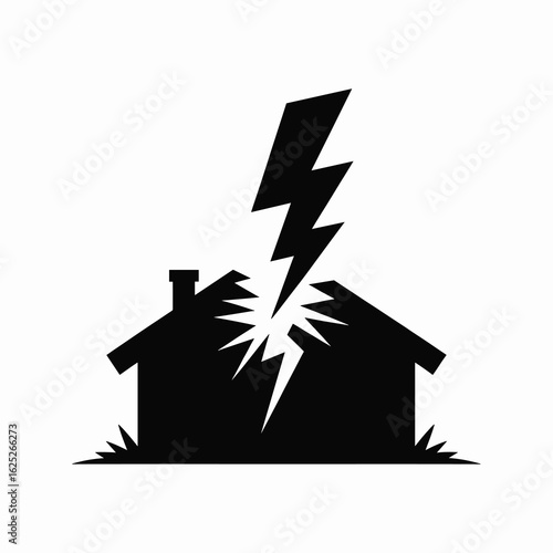 Power Outage black silhouette, 