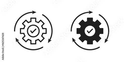 Methodology icon vector design element logo template