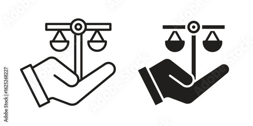Law icon vector design element logo template
