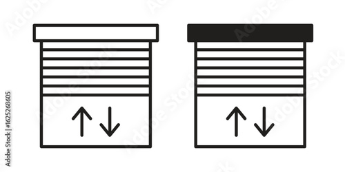 Jalousie icon vector design element logo template