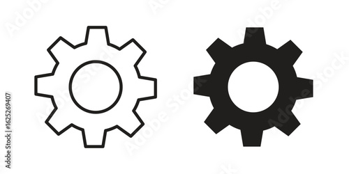 Gear icon vector design element logo template