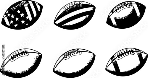 football, American football, Man Vector Bundle