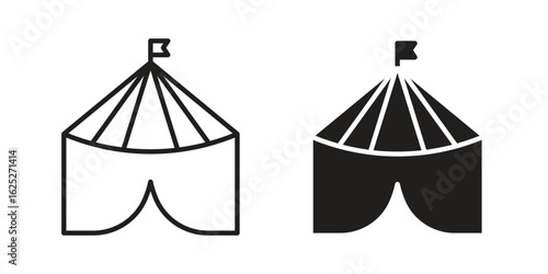 Circus tent icon