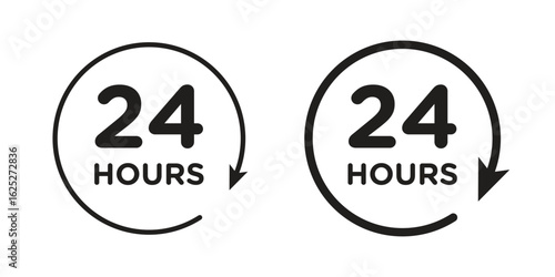 24 hours icon