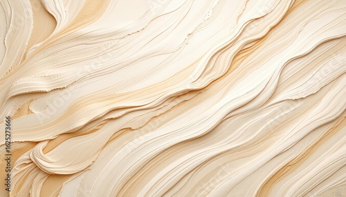 Elegant light beige colored background with a subtle flowing wave pattern and textured surface design
