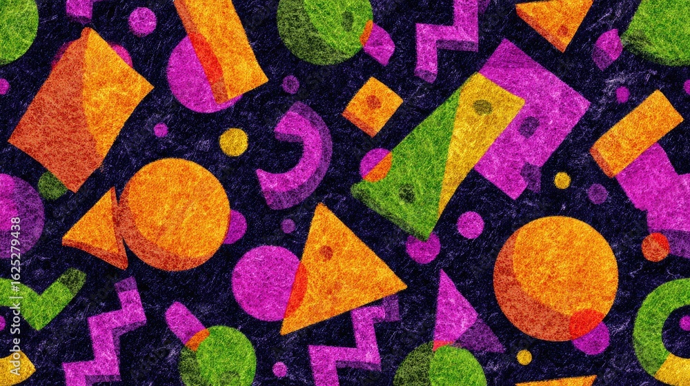 Geometric Glitter Pattern