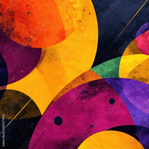 Abstract Geometric Design With Vibrant Colors