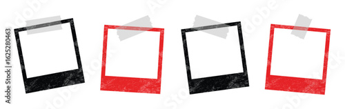 Retro Photo Frames with Tape Accent