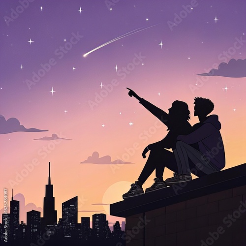 Silhouette of Youth in Scenic Light – Expressive Moments of Teens in Nature and Urban Life