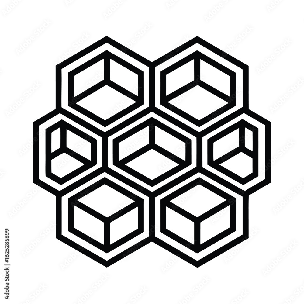 Mesmerizing Abstract Hexagon Geometric Pattern Mesmerizing Abstract Hexagon Geometric Pattern