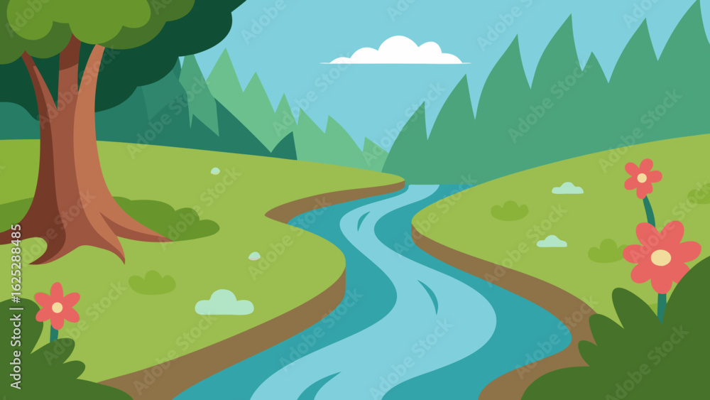 Obraz premium landscape with trees