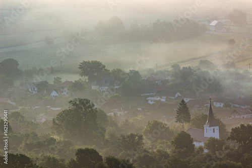 Morning landscape in Transylvania, Romania