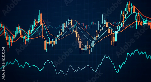 Wallpaper Mural Stock Market Chart Data Visualization Financial Investment Trading Analysis Graph Cryptocurrency Bitcoin Forex Torontodigital.ca