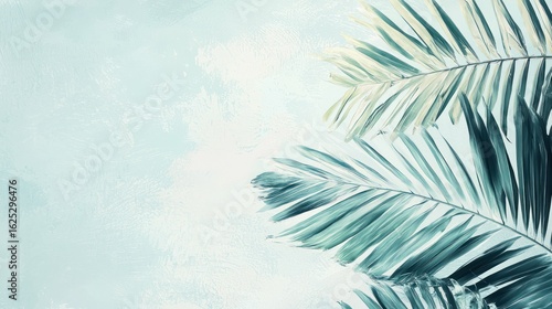 Realistic image of summer in muted blue tones, evoking a relaxed mood, for design studios, branding specialists, and creative agencies.