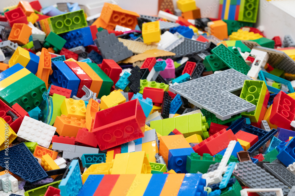 Fototapeta premium plastic building block toys