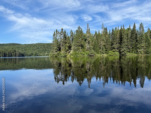 Summer morning in Mont Tremblant national park, Quebec, Canada