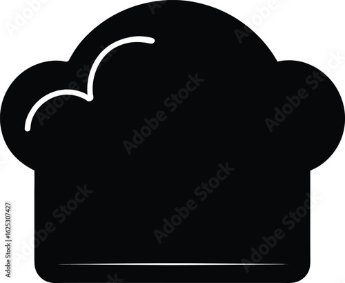 black breadcrumb icon silhouette on white background