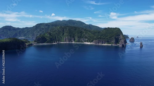 하늘에서 본 울릉도 바다