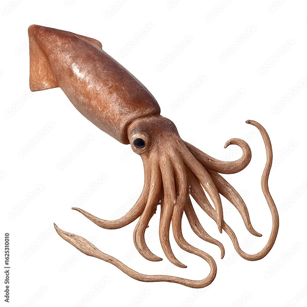 Fototapeta premium Detailed Render of a Giant Squid Model