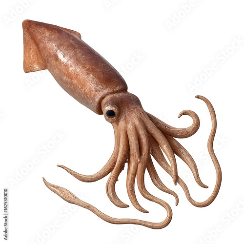 Detailed Render of a Giant Squid Model