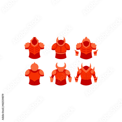  different coral armor set   