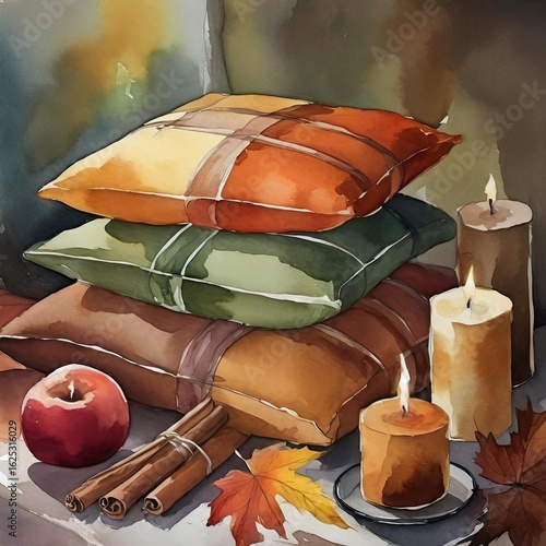 Fall seasonal decor and setting