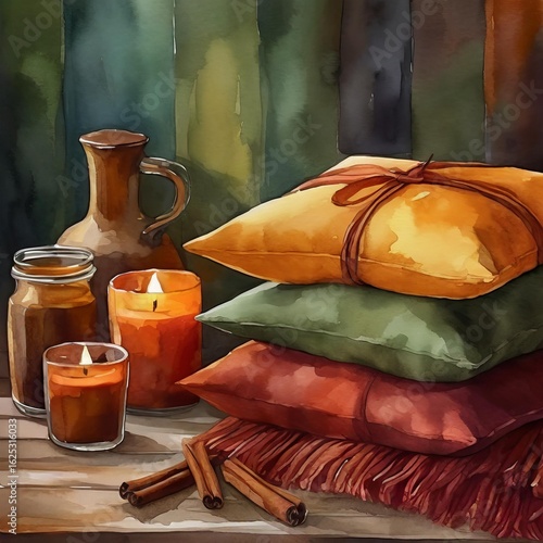 paint style Fall seasona decor 
